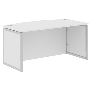 Стол руководителя XTEN-QP XQPET 169H, белый/алюминий, 1600х867х750 мм