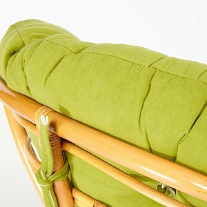 Кресло PAPASAN с подушкой, ткань флок олива/ honey