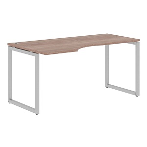 Стол эргономичный XTEN-Q XQCET 169(L), левый, дуб сонома/алюминий, 1600х900х750 мм