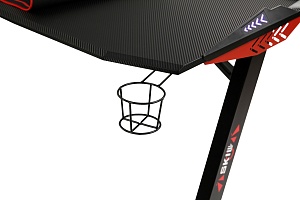 Игровой компьютерный стол SKILLL CTG-003, черный/красный, 1200х600х750 мм