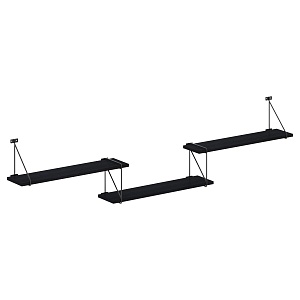 Полка с полкодержателями COFFEE SH4-ROD/BAR, дуб юкон модерн 1780х166х392 COFFEE, 1780х166х392 мм