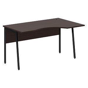 Стол эргономичный IMAGO PLUS СА-2P(R), правый, венге магия/черный, 1400х900х755 мм