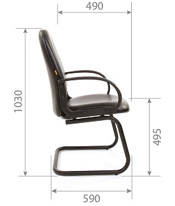 Офисное кресло CHAIRMAN  279V, экокожа,  черный