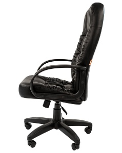 Офисное кресло CHAIRMAN 416 ЭКО, экокожа,  черный матовый