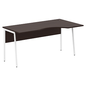 Стол эргономичный IMAGO PLUS СА-1P(R), правый, венге магия/белый, 1600х900х755 мм