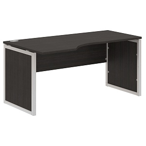 Стол эргономичный XTEN-QP XQPCET 169(L), левый, дуб юкон модерн/алюминий, 1600х900х750 мм