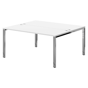 Бенч-система XTEN GLOSS 160х140, Белый/Нержавеющая сталь