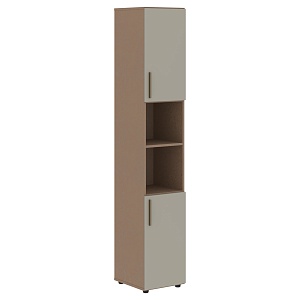 Шкаф-стеллаж узкий VELION VHCS 40.4, аметист/кобра, 400х450х2253 мм