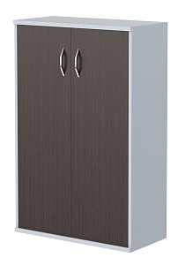 Шкаф средний IMAGO СТ-2.3, венге магия/металлик, 770х365х1200 мм