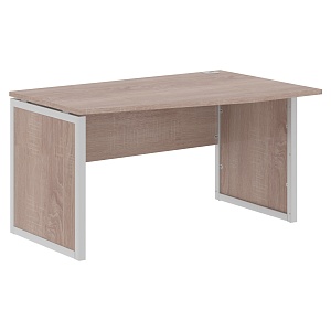 Стол эргономичный XTEN-QP XQPCT 149(R), правый, дуб сонома/алюминий, 1400х900х750 мм