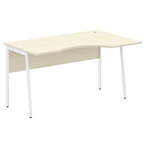 Стол эргономичный IMAGO PLUS СА-2P(R), правый, клен/белый, 1400х900х755 мм