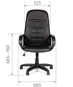 Офисное кресло CHAIRMAN 727, экокожа,  черный