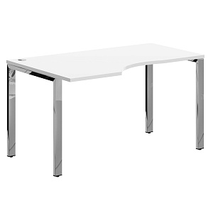 Стол эргономичный XTEN GLOSS XGCET 149(L), левый.1, белый, 1400х900х750 мм