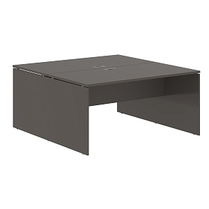 Бенч-система на 2 рабочих места EDIS ED2ST 1580, мокко, 1560х1606х750 мм