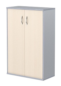 Шкаф средний IMAGO СТ-2.3, клен/металлик, 770х365х1200 мм
