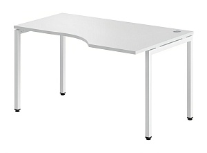 Стол эргономичный XTEN-S XSCET 149(R), правый, белый/белый, 1400х700/900х750 мм