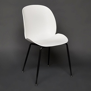 Стул Beetle Chair, металл/пластик белый