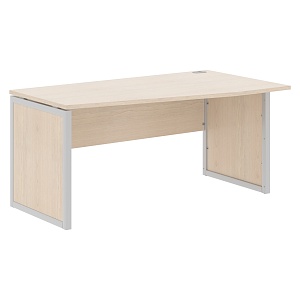 Стол эргономичный XTEN-QP XQPCT 169(R), правый, бук тиара/алюминий, 1600х900х750 мм