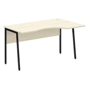 Стол эргономичный IMAGO PLUS СА-2P(R), правый, клен/черный, 1400х900х755 мм
